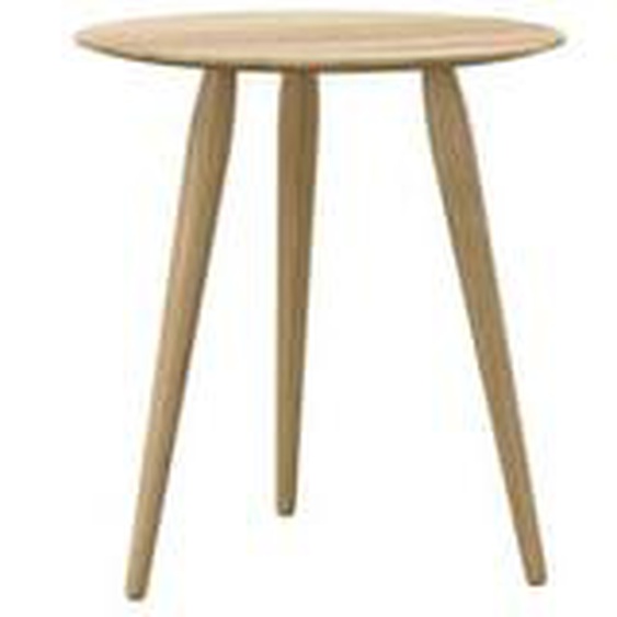 Desserte Playround plateau en bois - Chêne nature huilé - Ø 45 cm - Hauteur 50 cm