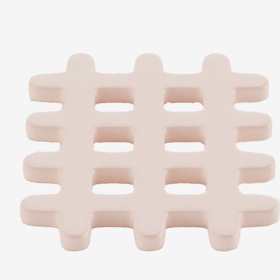 Dessous de plat céramique grid rose pâle Orsay