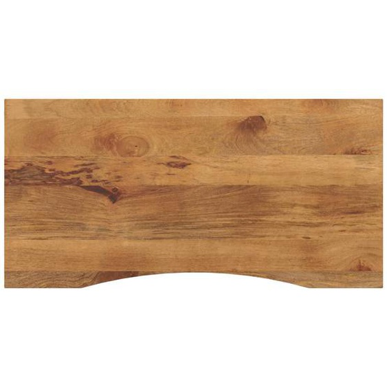 Dessus de bureau avec courbe 120x50x2,5 cm manguier massif brut