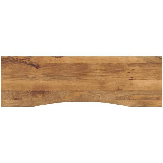 Dessus de bureau avec courbe 160x50x2,5 cm manguier massif brut