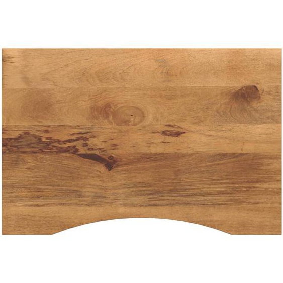 Dessus de bureau avec courbe 80x60x2,5 cm manguier massif brut