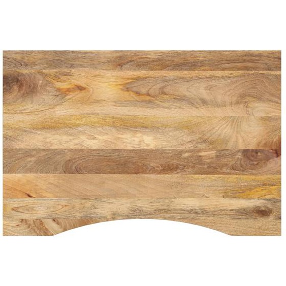 Dessus de bureau avec courbe 90x60x2,5 cm manguier massif brut