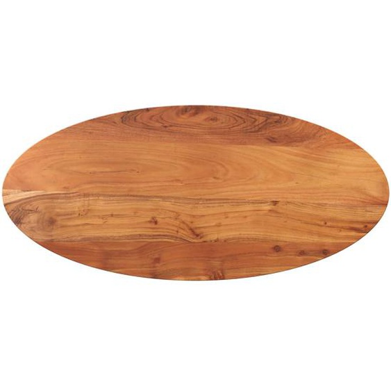 Dessus de table 100x40x2,5 cm ovale bois massif dacacia