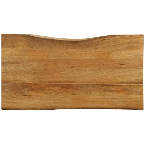 Dessus de table 100x60x2,5 cm bord vivant bois massif manguier