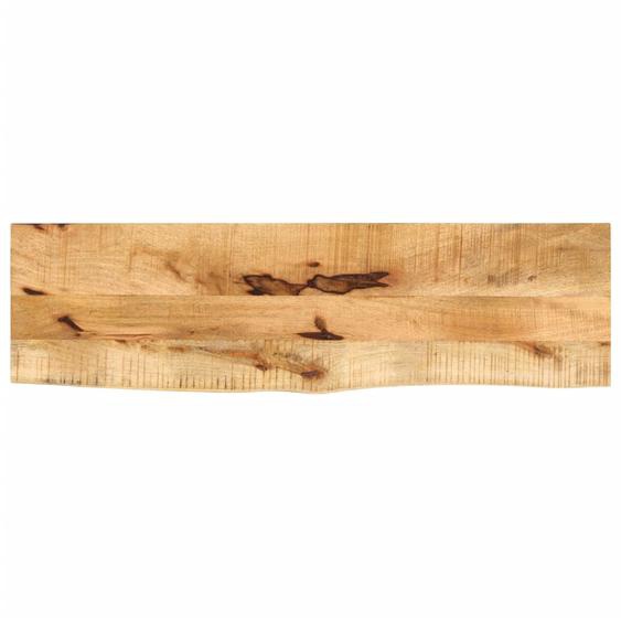 Dessus de table 110x20x3,8cm bord vif bois massif manguier brut