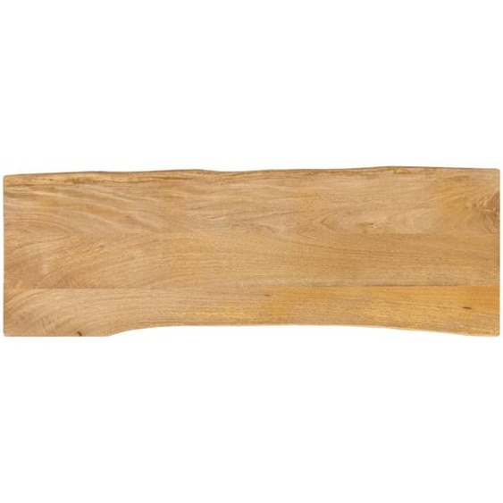 Dessus de table 110x40x3,8 cm bord vivant bois massif manguier