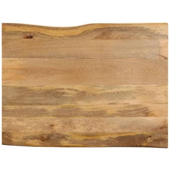 Dessus de table 110x80x3,8 cm bord vivant bois massif manguier