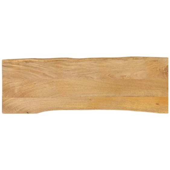 Dessus de table 120x40x3,8 cm bord vivant bois massif manguier