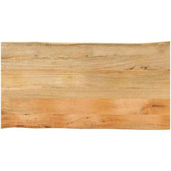 Dessus de table 120x60x3,8 cm bord vivant bois massif manguier