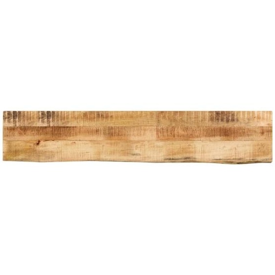 Dessus de table 140x20x2,5cm bord vif bois massif manguier brut