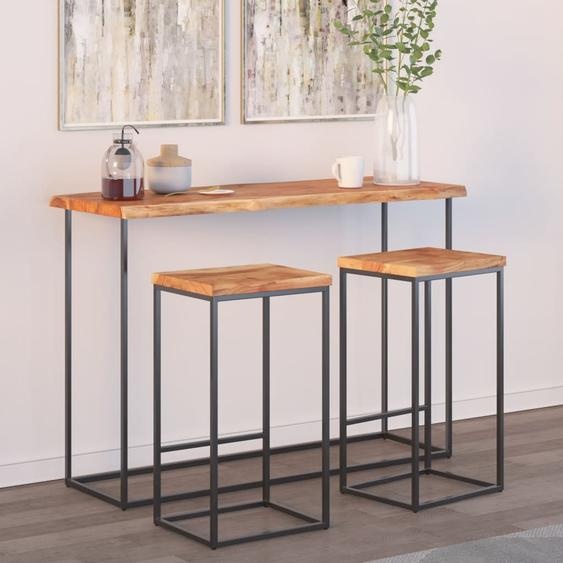 Dessus de table 140x40x2,5 cm rectangulaire bois massif acacia