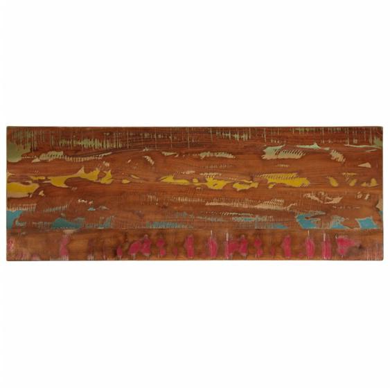 Dessus de table 140x50x3,8cm rectangulaire bois massif récupéré