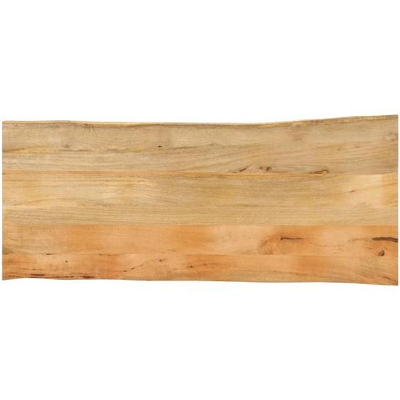Dessus de table 140x60x3,8 cm bord vivant bois massif manguier