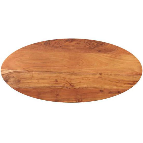 Dessus de table 140x60x3,8 cm ovale bois massif dacacia