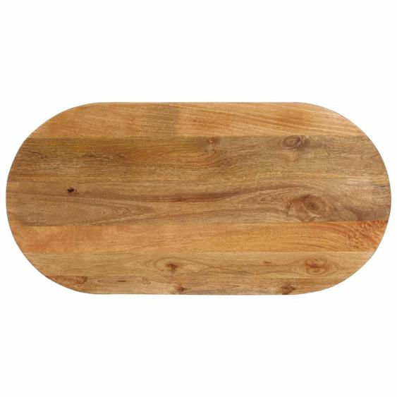 Dessus de table 140x60x3,8 cm ovale bois massif de manguier