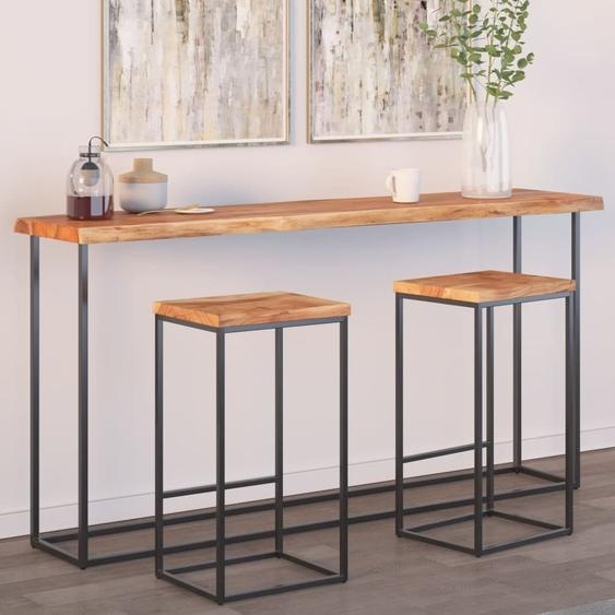 Dessus de table 160x40x2,5 cm rectangulaire bois massif acacia