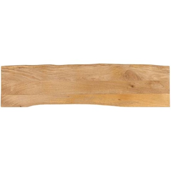 Dessus de table 180x40x3,8 cm bord vivant bois massif manguier