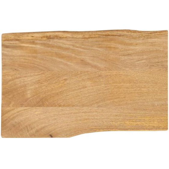 Dessus de table 50x40x2,5 cm bord vivant bois massif manguier
