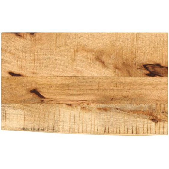 Dessus de table 60x30x2,5 cm bord vif bois massif manguier brut