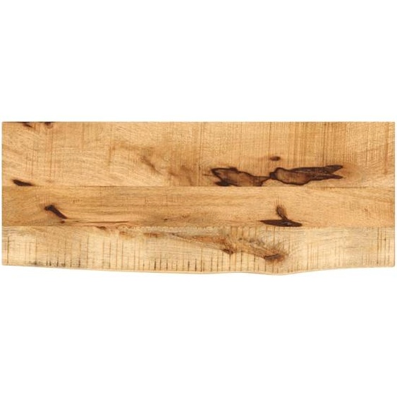 Dessus de table 70x30x3,8 cm bord vif bois massif manguier brut