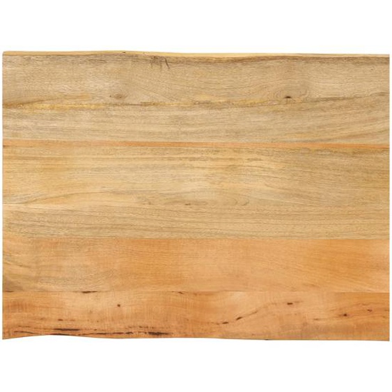 Dessus de table 70x60x3,8 cm bord vivant bois massif manguier