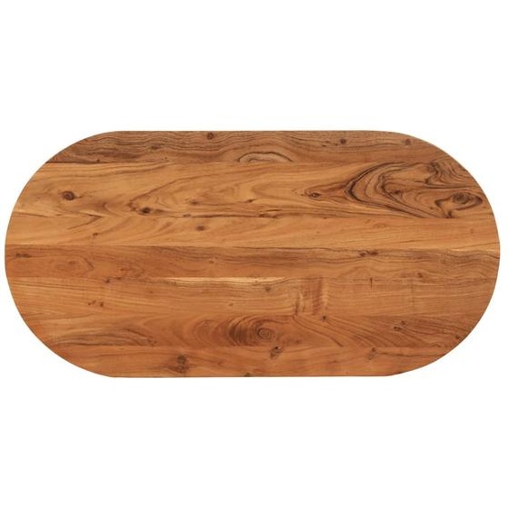 Dessus de table 80x40x3,8 cm ovale bois massif dacacia