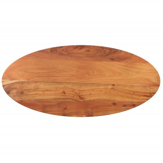 Dessus de table 80x40x3,8 cm ovale bois massif dacacia
