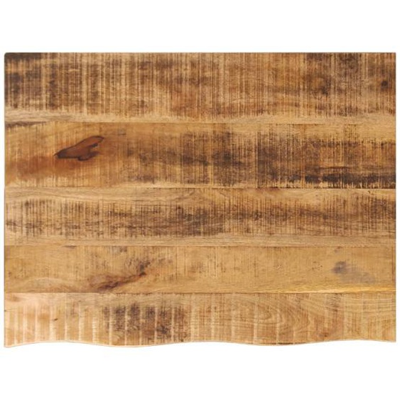 Dessus de table 90x60x2,5 cm bord vif bois massif manguier brut