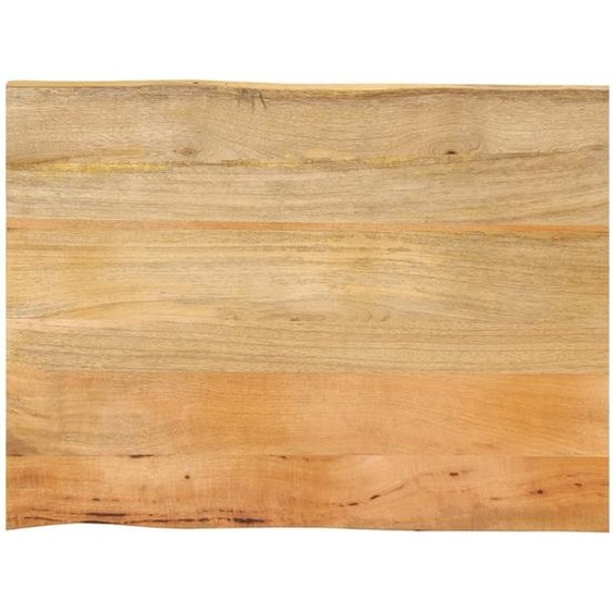 Dessus de table 90x60x3,8 cm bord vivant bois massif manguier