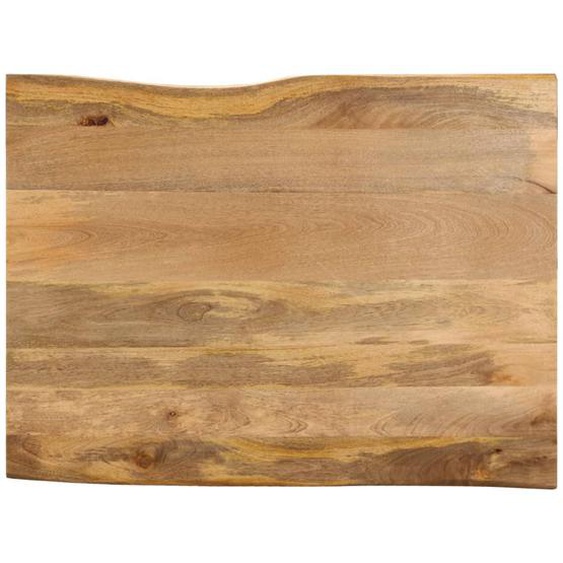 Dessus de table 90x80x2,5 cm bord vivant bois massif manguier