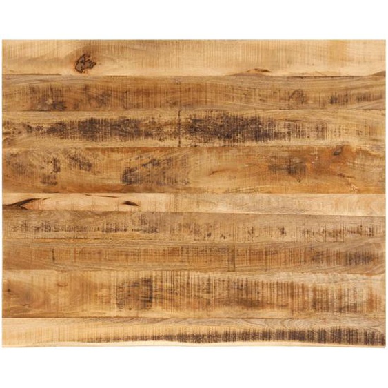 Dessus de table 90x80x3,8 cm bord vif bois massif manguier brut