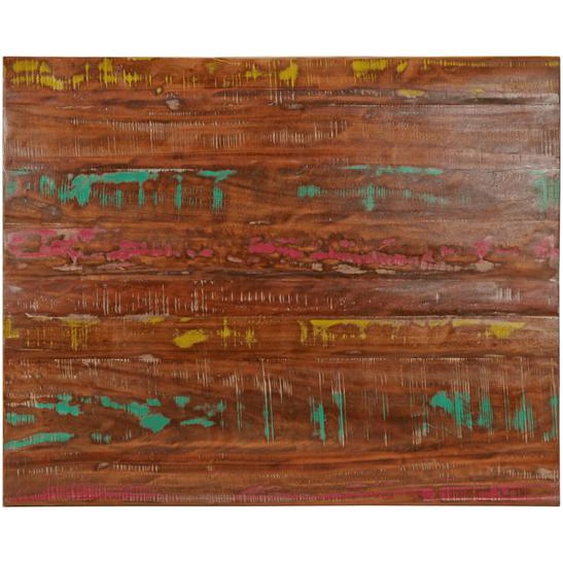 Dessus de table 90x80x3,8 cm rectangulaire bois massif récupéré