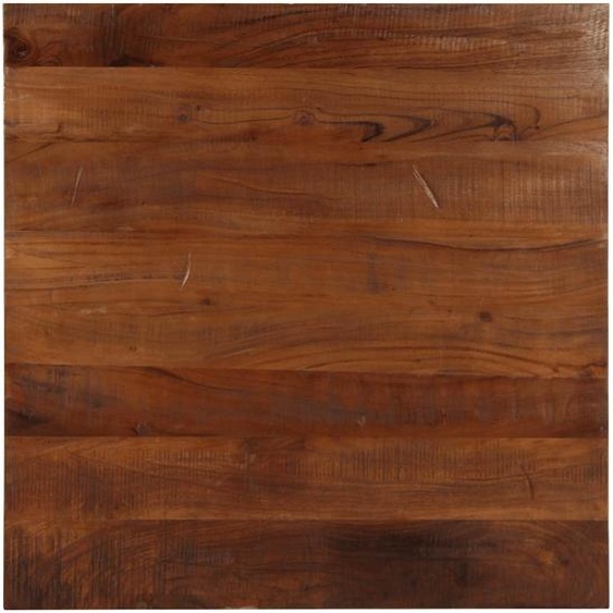 Dessus de table 90x90x3,8 cm carré bois massif de récupération