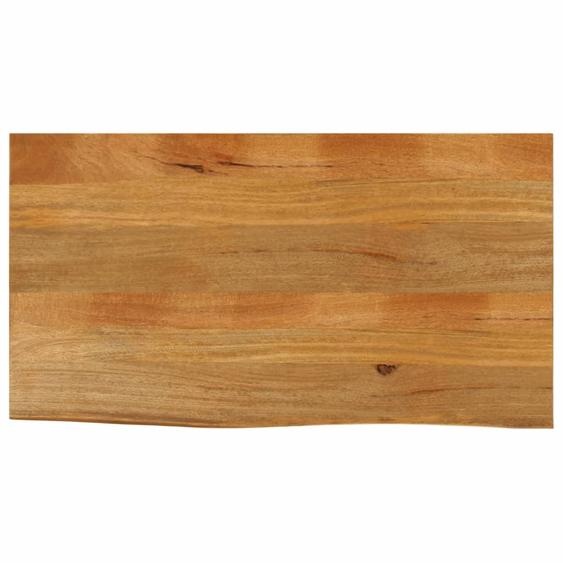 Dessus de table à bord vivant 100x60x3,8cm bois massif manguier