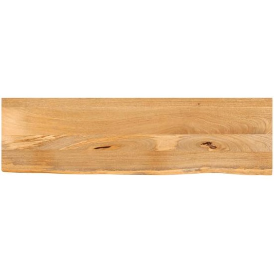 Dessus de table à bord vivant 110x30x3,8cm bois massif manguier