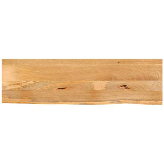 Dessus de table à bord vivant 110x40x3,8cm bois massif manguier