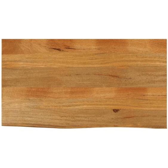 Dessus de table à bord vivant 110x60x3,8cm bois massif manguier
