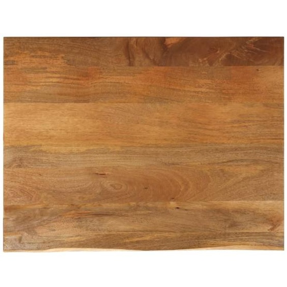 Dessus de table à bord vivant 110x80x3,8cm bois massif manguier