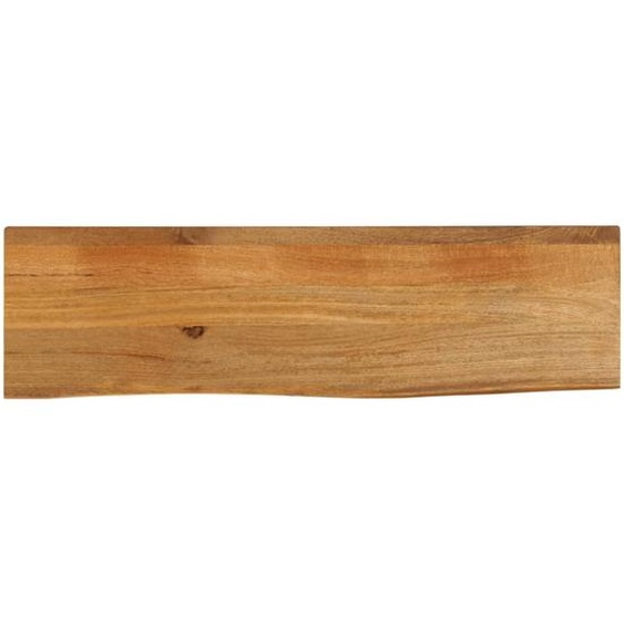 Dessus de table à bord vivant 120x40x2,5cm bois massif manguier