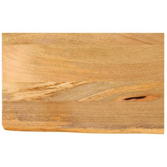 Dessus de table à bord vivant 40x20x2,5 cm bois massif manguier