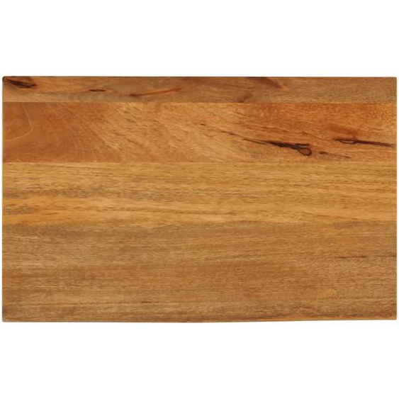 Dessus de table à bord vivant 50x20x2,5 cm bois massif manguier