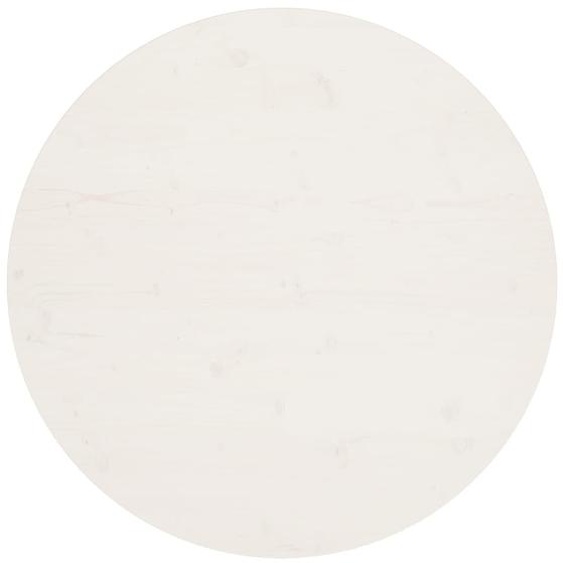 Dessus de table Blanc Ø90x2,5 cm Bois de pin massif
