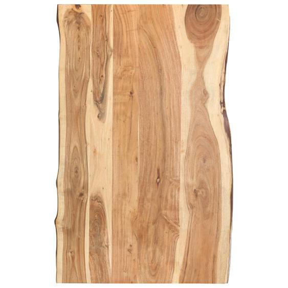 Dessus de table Bois dacacia massif 100x(50-60)x3,8 cm