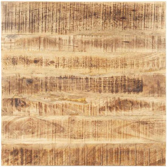 Dessus de table Bois de manguier solide 25-27 mm 80x80 cm