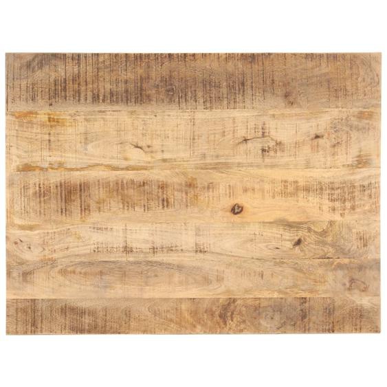 Dessus de table Bois de manguier solide 25-27 mm 90x60 cm