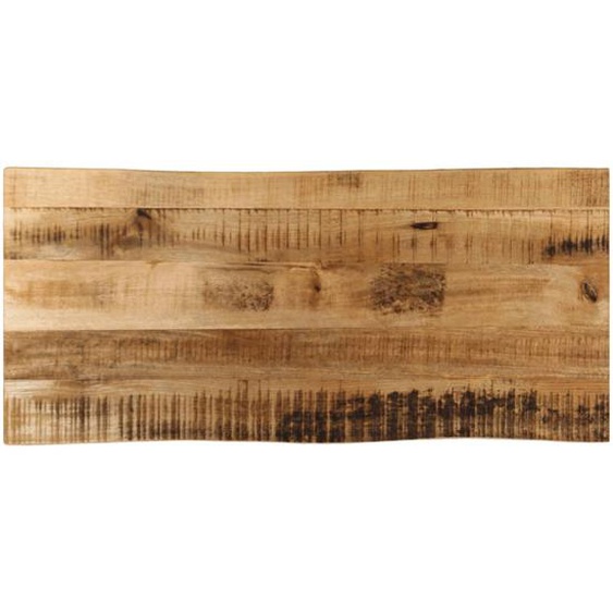 Dessus de table bord vivant 100x40x2,5 cm bois de manguier brut