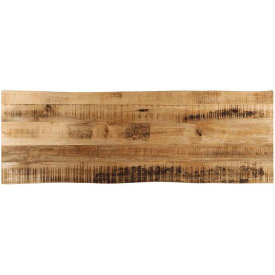 Dessus de table bord vivant 110x40x2,5 cm bois de manguier brut