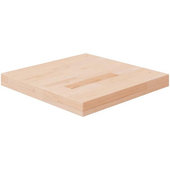 Dessus de table carré 40x40x4 cm Bois chêne massif non traité