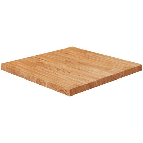 Dessus de table carré Marron clair 70x70x4cm Bois chêne traité