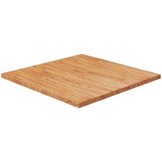 Dessus de table carré Marron clair70x70x2,5cm Bois chêne traité
